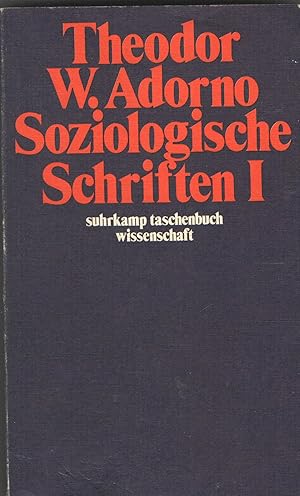 SOZIOLOGISCHE SCHRIFTEN 1