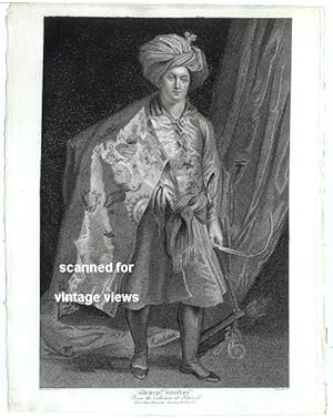 SIR ROBERT SHIRLEY,1799 Portrait Copper Print