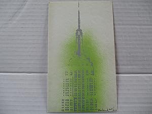 Christine? Borland Untitled (Green Empire State Building) signed artist postcard ed. 205/800