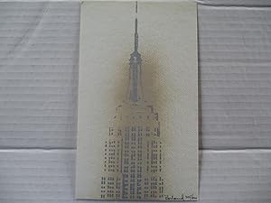 Christine? Borland Untitled (Brown Empire State Building) signed artist postcard ed. 205/800