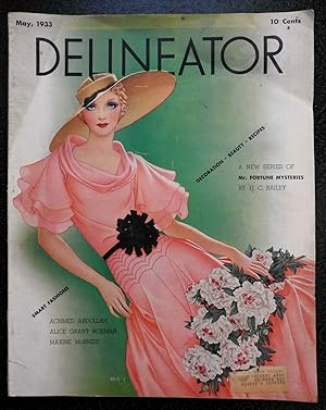 Seller image for Delineator 1933 great Art Deco style fashion culture magazine advertising & pics for sale by RareMapsandBooks