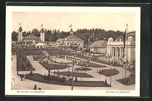 Bild des Verkufers fr Ansichtskarte Bern, Schweizerische Landesausstellung 1914, Konzert im Mittelfeld zum Verkauf von Bartko-Reher