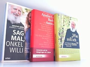 Konvolut aus 3 Büchern: 1. Anselm Grüns Buch der Antworten. / 2. Sag mal, Onkel Willi / 3. Was so...