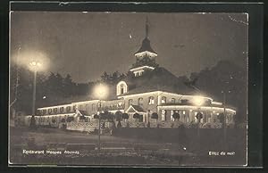 Bild des Verkufers fr Ansichtskarte Bern, Schweizerische Landesausstellung 1914, Restaurant Hospes abends zum Verkauf von Bartko-Reher