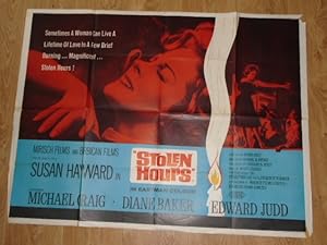 Susan Hayward British Quad Poster "Stolen Hours" 1963