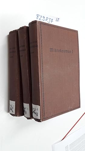 Mikrokosmus. Band 1 - 3. Ideen zur Naturgeschichte und Geschichte der Menschheit. Versuch einer A...