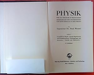 Seller image for Physik - fr das Studium an technischen Hochschulen und Universitten for sale by biblion2