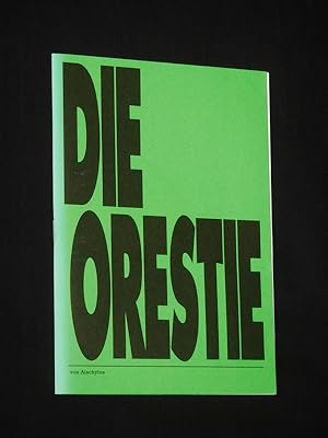 Bild des Verkufers fr Programmheft Schauspielhaus Zrich 2003/04. DIE ORESTIE von Aischylos. Insz.: Stefan Pucher, Bhnenbild: Barbara Ehnes, Kostme: Tina Kloempken. Mit Wolfram Koch, Olivia Grigolli, Nicolas Rosat, Rebecca Klingenberg, Thomas Wodianka, Nikola Weisse, Peter Brombacher, Daniel Lommatzsch, Jacques Palminger, Sebastian Rudolph zum Verkauf von Fast alles Theater! Antiquariat fr die darstellenden Knste