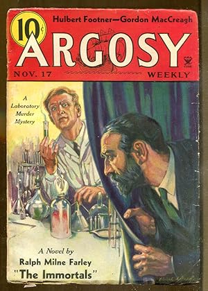 Bild des Verkufers fr Argosy Weekly: November 17, 1934 zum Verkauf von Dearly Departed Books