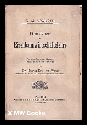Immagine del venditore per Grundzge der Eisenbahn Wirtschaftslehre venduto da MW Books
