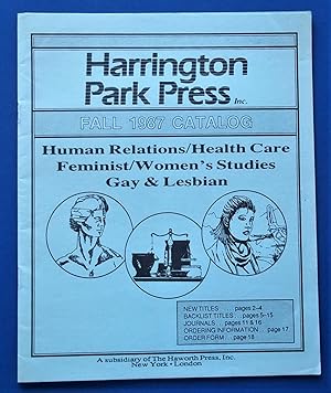 Seller image for Harrington Park Press Fall 1987 Catalog: Human Relations Health Care Feminist Women's Studies Gay & Lesbian for sale by Bloomsbury Books