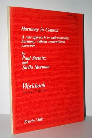 Seller image for Harmony in Context A New Approach to Understanding Harmony Without Conventional Exercises for sale by Nugget Box  (PBFA)