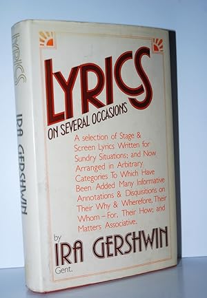 Seller image for Lyrics on Several Occasions by Ira Gershwin for sale by Nugget Box  (PBFA)