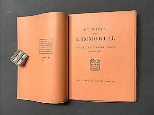 [Glozel]. En marge de l'Immortel. Un procès d'archéologie 23 mars 1932. Plaidoyer de Maurice Garçon.