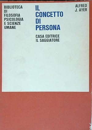 Bild des Verkufers fr Il concetto di persona. zum Verkauf von Librodifaccia