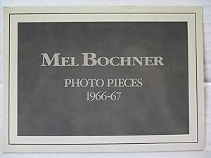 Bild des Verkufers fr Mel Bochner Photo Pieces 1966-67 David Nolan Gallery 1990 Exhibition invite postcard zum Verkauf von ANARTIST