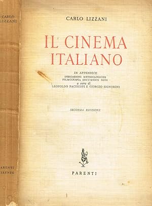 Bild des Verkufers fr Il cinema italiano zum Verkauf von Biblioteca di Babele