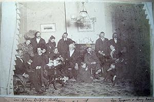 Bild des Verkufers fr 1898 Two Mounted Candid Photographs of Kentucky Politicians & Guests at Miss Luti Nare's Boarding House, By E.C. Wolff, Photographer, Frankfort, Ky. zum Verkauf von Certain Books, ABAA