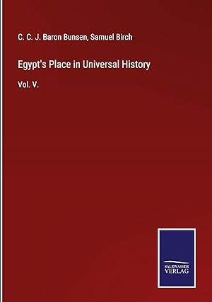 Seller image for Egypt\ s Place in Universal History for sale by moluna