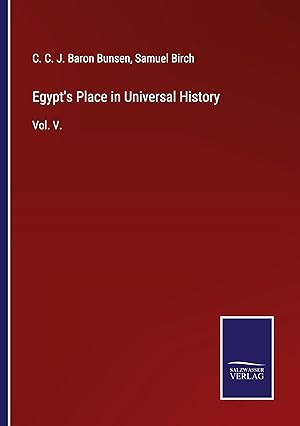Seller image for Egypt\ s Place in Universal History for sale by moluna
