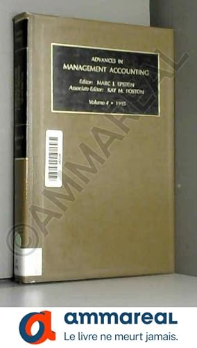 Seller image for Advances in Management Accounting: 1995 for sale by Ammareal