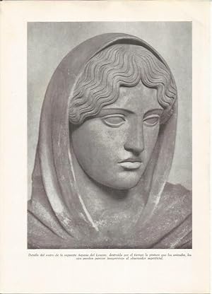 Bild des Verkufers fr LAMINA HISTORIA 26213: Detalle de la Aspasia del Louvre zum Verkauf von EL BOLETIN