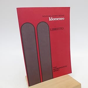 Seller image for Idomeneo: Drama for Music in Three Acts for sale by Shelley and Son Books (IOBA)