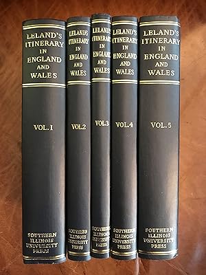 Leland's Itinerary in England and Wales, Volume I-V ( 5 Hardcover Volumes)