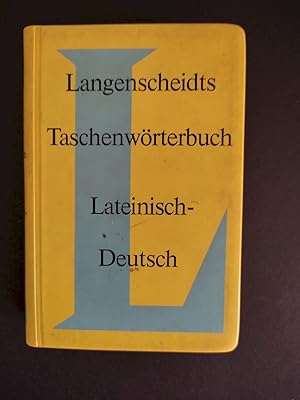 Imagen del vendedor de Langenscheidts Taschenwrterbuch der lateinischen und deutschen Sprache; Teil: Teil 1., Lateinisch-deutsch. von Hermann Menge. Bearb. von Erich Pertsch a la venta por Antiquariat-Fischer - Preise inkl. MWST