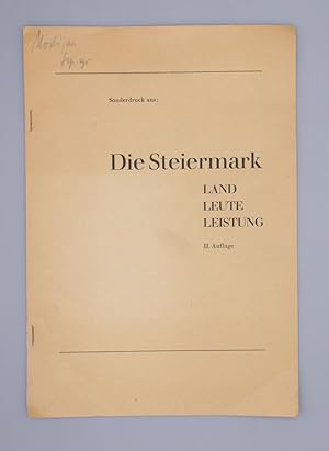 Aus der Ur- und Frühgeschichte der Steiermark; Sonderdruck aus: Die Steiermark, Land, Leute, Leis...