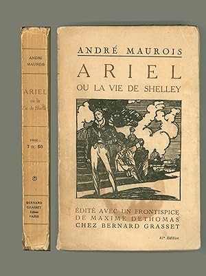 Andre Maurois, Ariel ou La Vie de Shelley, 1923 French Paperback Edition, Cover Art by Maxime De ...