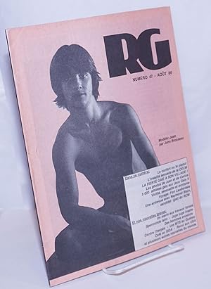 Image du vendeur pour Le magazine RG [Revue Gai]: le mensuel gai Qubcois; #47, Juillet 1986: Modle: Juan par John Brosseau mis en vente par Bolerium Books Inc.