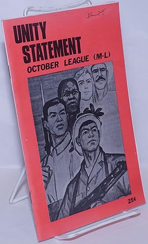 Imagen del vendedor de Statement of political unity of the October League (M-L) a la venta por Bolerium Books Inc.