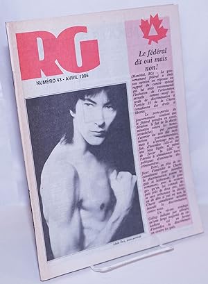 Bild des Verkufers fr Le magazine RG [Revue Gai]: le mensuel gai Qubcois; #43, Avril 1986: Le fderal dit oui mais non! zum Verkauf von Bolerium Books Inc.