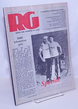 Bild des Verkufers fr Le magazine RG [Revue Gai]: le mensuel gai Qubcois; #42, Mars 1986: Spcial Touchez zum Verkauf von Bolerium Books Inc.