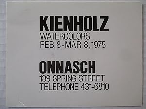 Seller image for Edward Kienholz Watercolors Onnasch 1975 Exhibition invite postcard for sale by ANARTIST