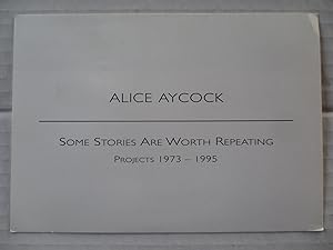 Seller image for Alice Aycock Some Stories are Worth Repeating Projects 1973-1995 John Weber Gallery 1995 Exhibition invite postcard for sale by ANARTIST