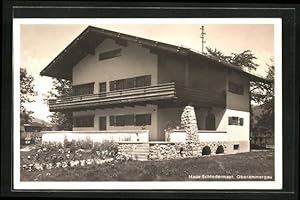 Ansichtskarte Oberammergau, Hotel-Pension Haus Schiedermayr