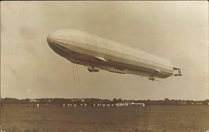 Foto Ansichtskarte / Postkarte Zeppelin Luftschiff LZ 13 Hansa, Landung in Hamburg