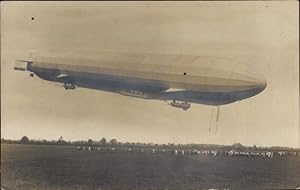 Ansichtskarte / Postkarte Zeppelin Luftschiff LZ 13 Hansa, Landung in Hamburg