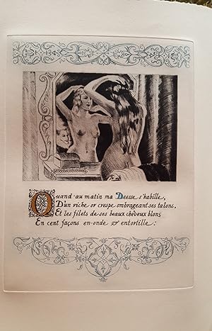 Les Amours. Poëmes choisis. Texte et Illustrations gravés à l'eau-forte par Léon Courbouleix
