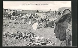 Ansichtskarte Djibouti, Place du marché