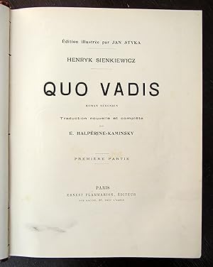 Quo Vadis, Roman Neronien. 3 Bde.