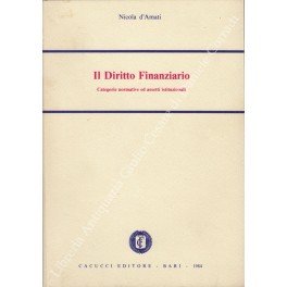 Immagine del venditore per Il diritto finanziario. Categorie normative ed assetti istituzionali venduto da Libreria Antiquaria Giulio Cesare di Daniele Corradi