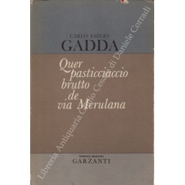 Imagen del vendedor de Quer pasticciaccio brutto de Via Merulana a la venta por Libreria Antiquaria Giulio Cesare di Daniele Corradi