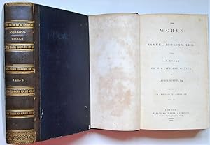 THE WORKS OF SAMUEL JOHNSON WITH AN ESSAY ON HIS LIFE ANG GENIUS, BY A. MURPHY.