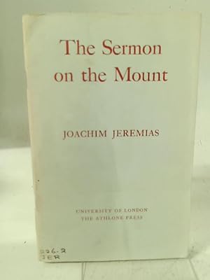 Seller image for The Sermon on the Mount for sale by World of Rare Books