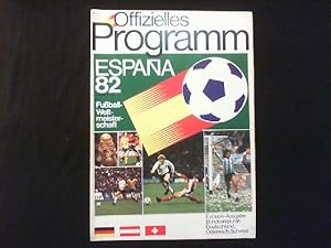 Offizielles Programm Espana 82 Fußballweltmeisterschaft.