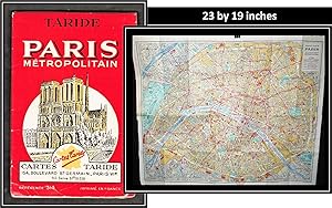 [Map of Paris] Taride Paris Metropolitain c1965