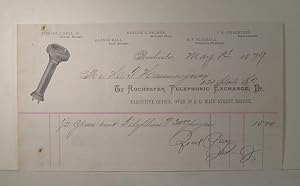 Rochester Telephonic Exchange. Receipt from Mr. Hemmingway, May 1st, 1879